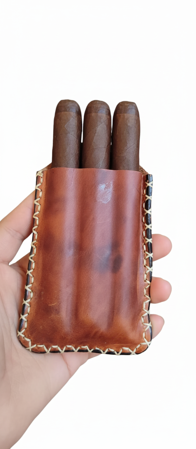 Handmade Leather Cigar Case
