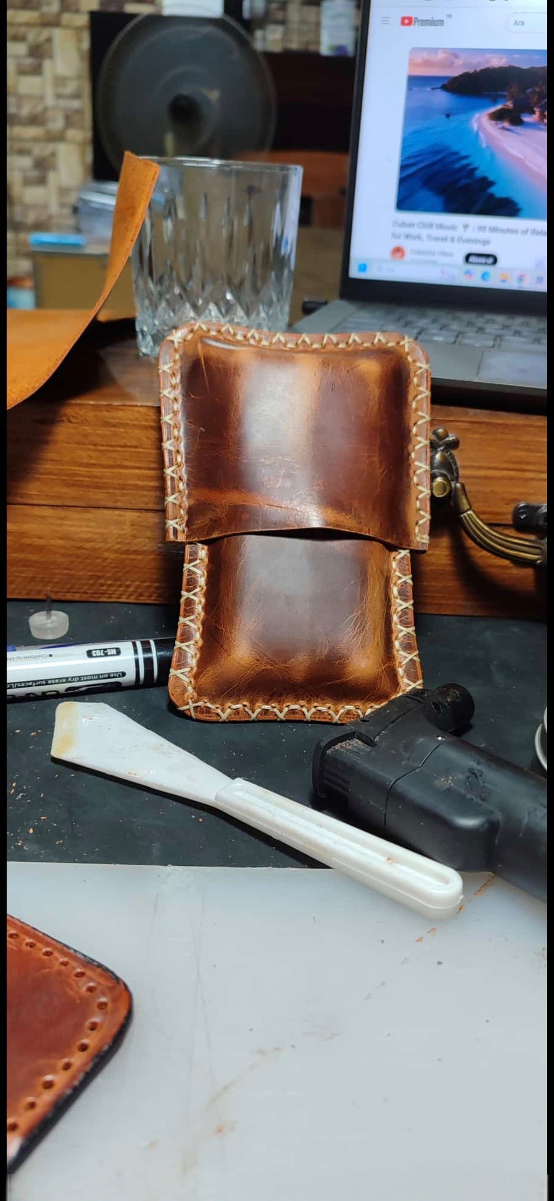 Handmade Leather Cigar Case