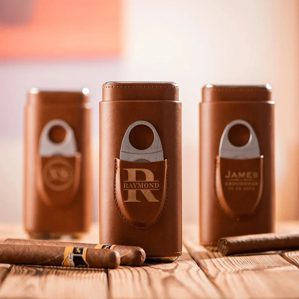 Private Leather Cigar Case