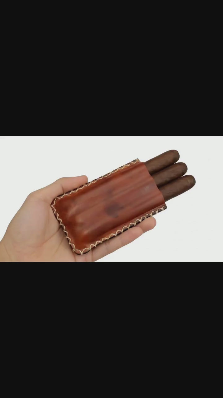 Handmade Leather Cigar Case